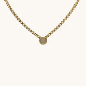 Madalyon Detaylı Modern Kordon Kolye