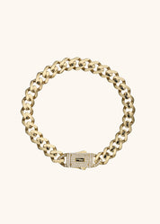 Sade Zincir Gövdeli Taşlı Kilit Bileklik