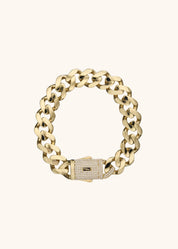 Sade Zincir Gövdeli Taşlı Kilit Bileklik