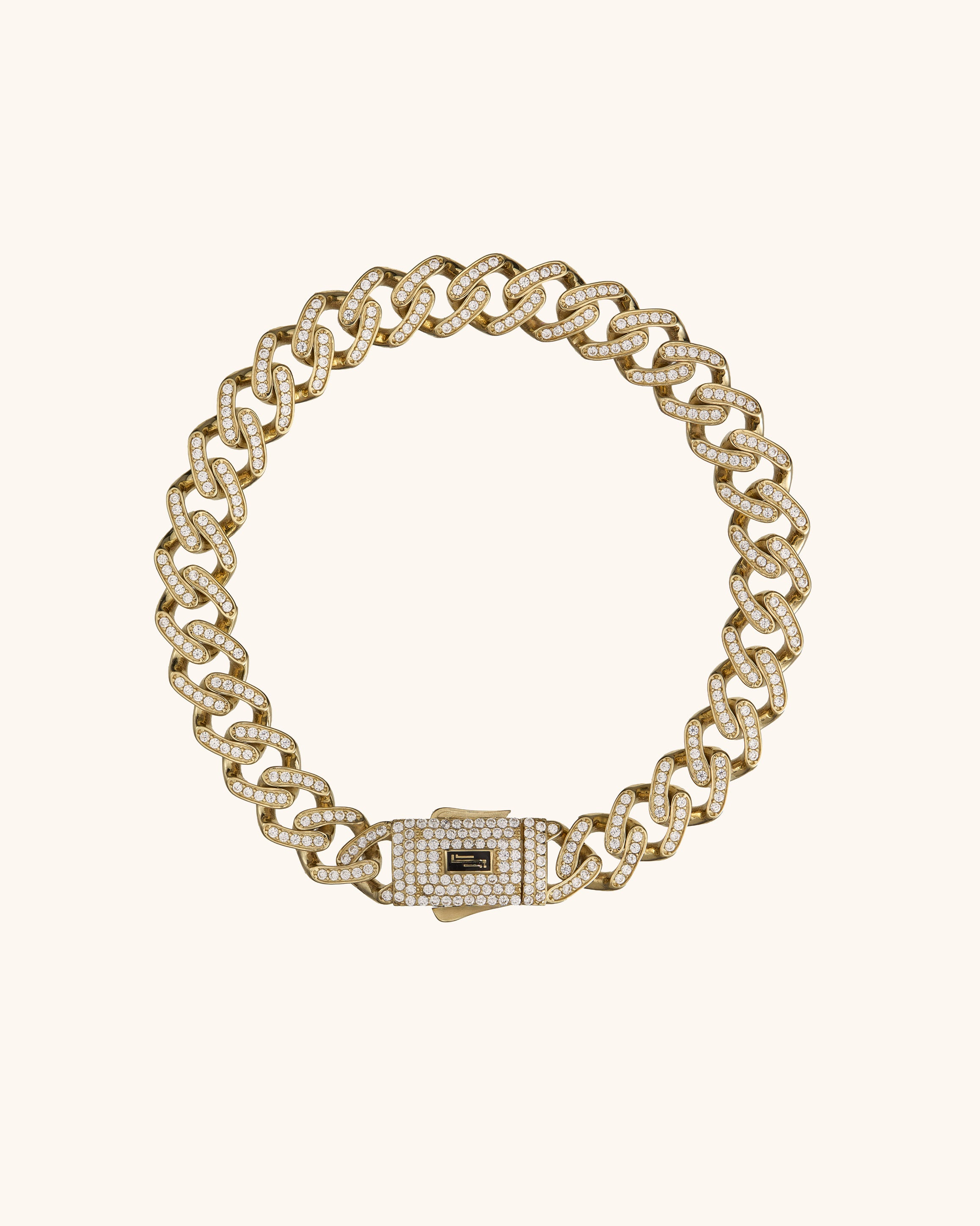 Tamamı Taşlı Lüks Zincir Bileklik