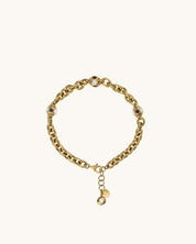 Üçlü Geometrik Mineli Modern Bileklik