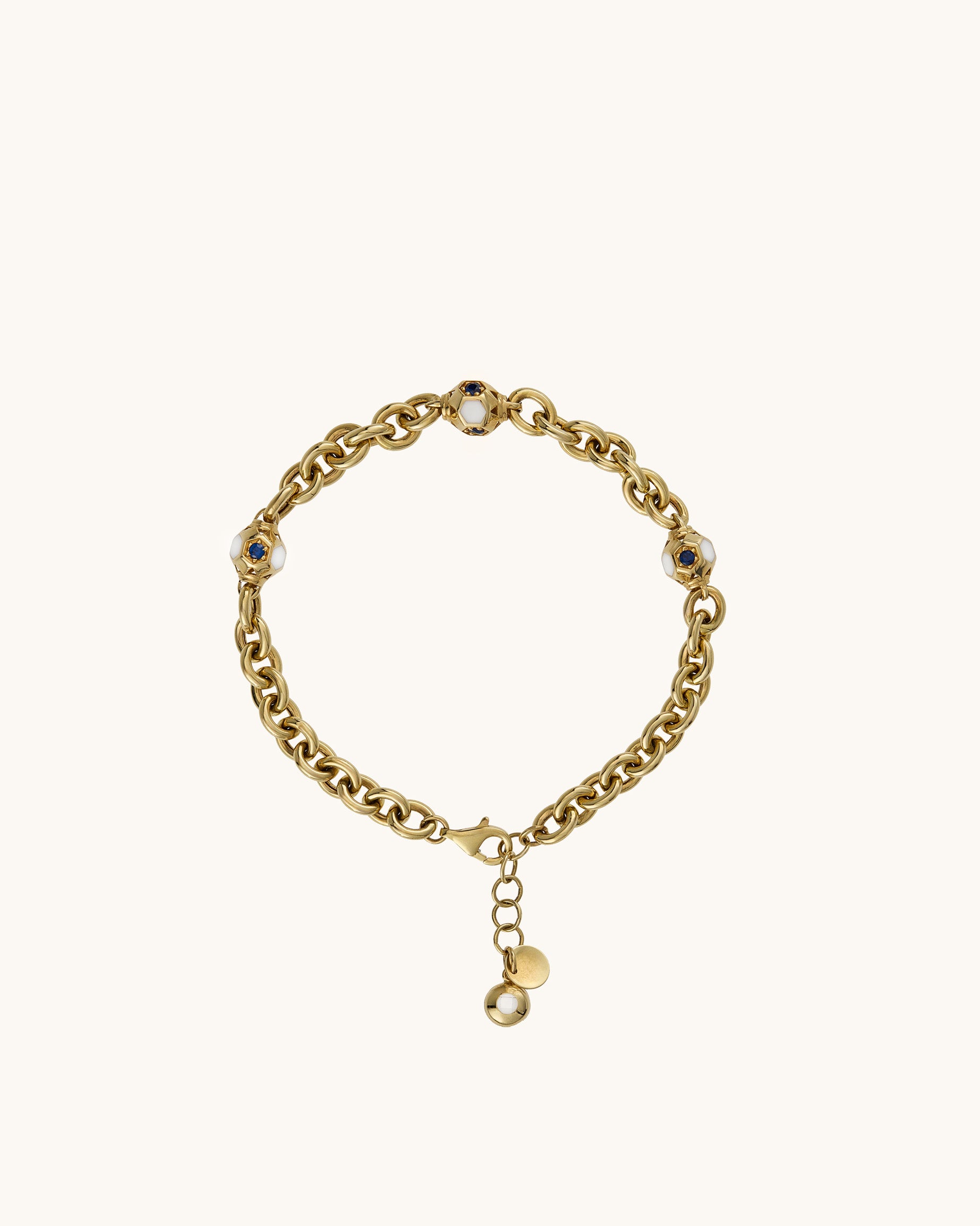 Üçlü Geometrik Mineli Modern Bileklik