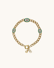 Üçlü Göz Detaylı Modern Gurmet Bileklik