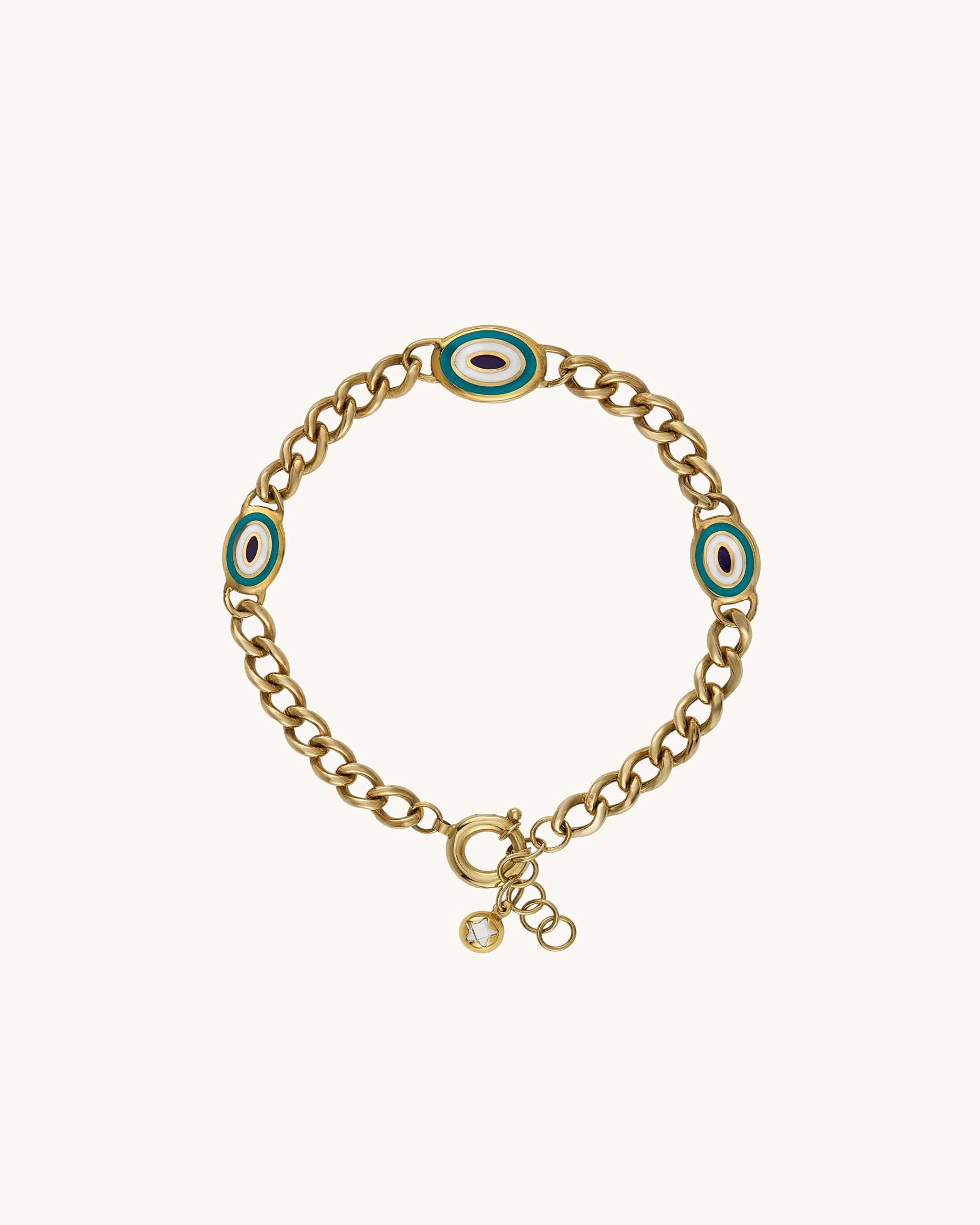 Üçlü Göz Detaylı Modern Gurmet Bileklik