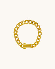 Çizgi Dokulu Zincir Bileklik