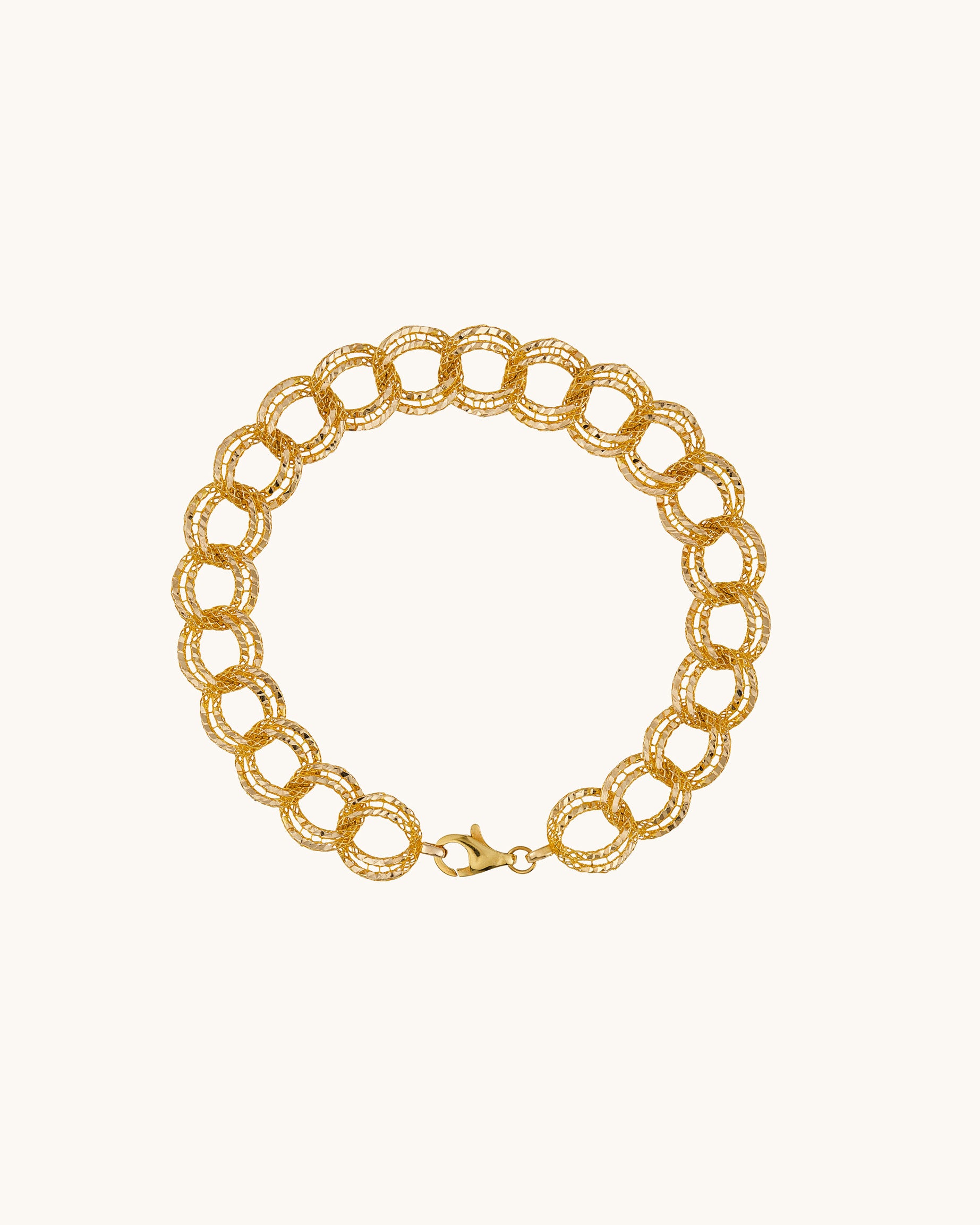 İç İçe Geçmeli Halka Tasarım Bileklik