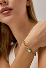 Üçlü Göz Detaylı Modern Gurmet Bileklik