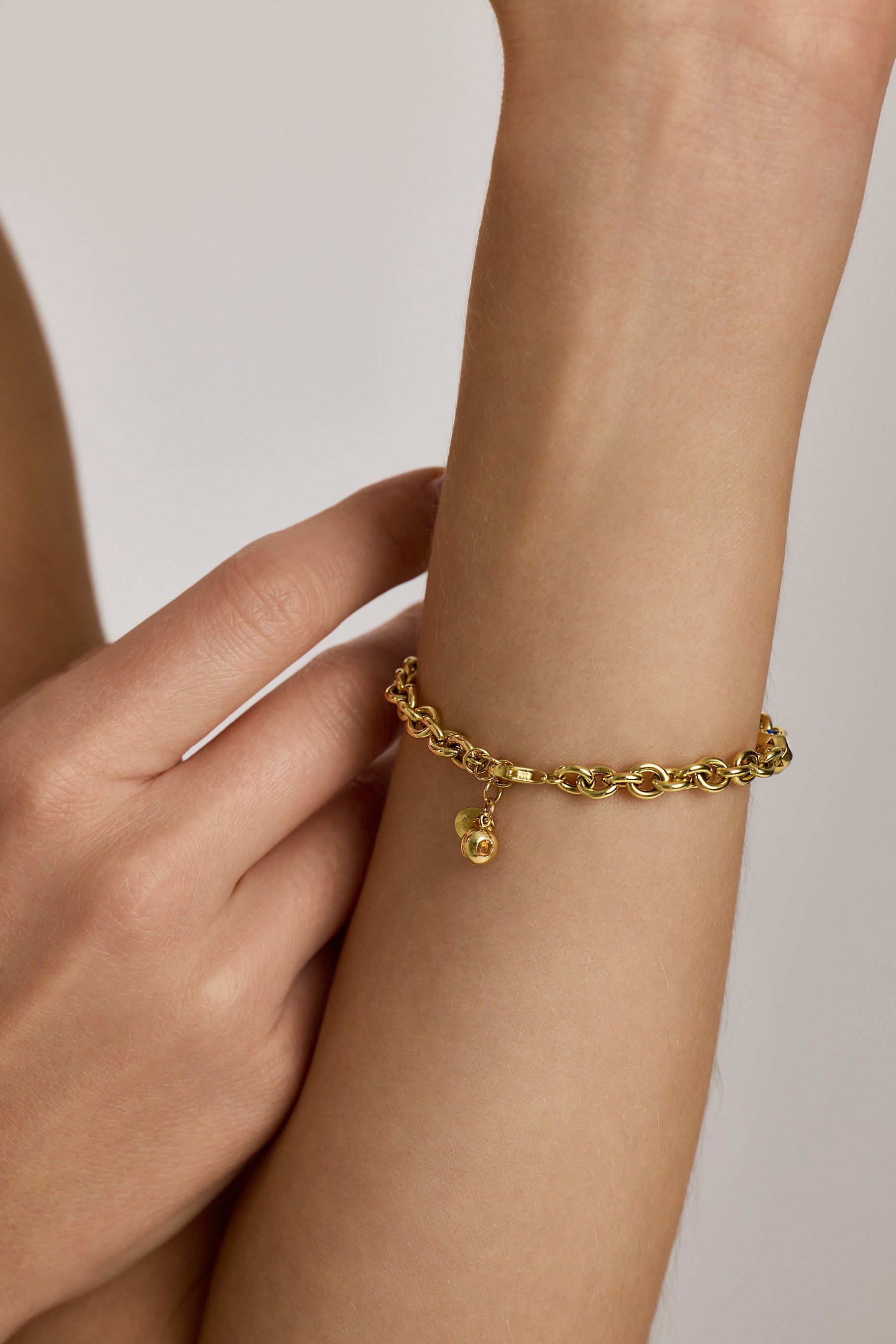 Üçlü Geometrik Mineli Modern Bileklik