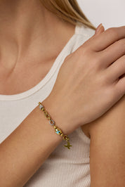 Kelebek Figürlü Karma Zincir Bileklik