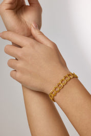 İç İçe Geçmeli Halka Tasarım Bileklik