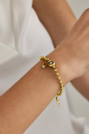 Nazar Boncuğu Detaylı Top Zincir Bileklik