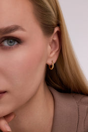 Çizgili Burgu Model Küpe