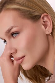 Bambu Model Halka Küpe