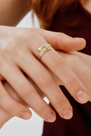 Antik Desenli Sarmal Yüzük