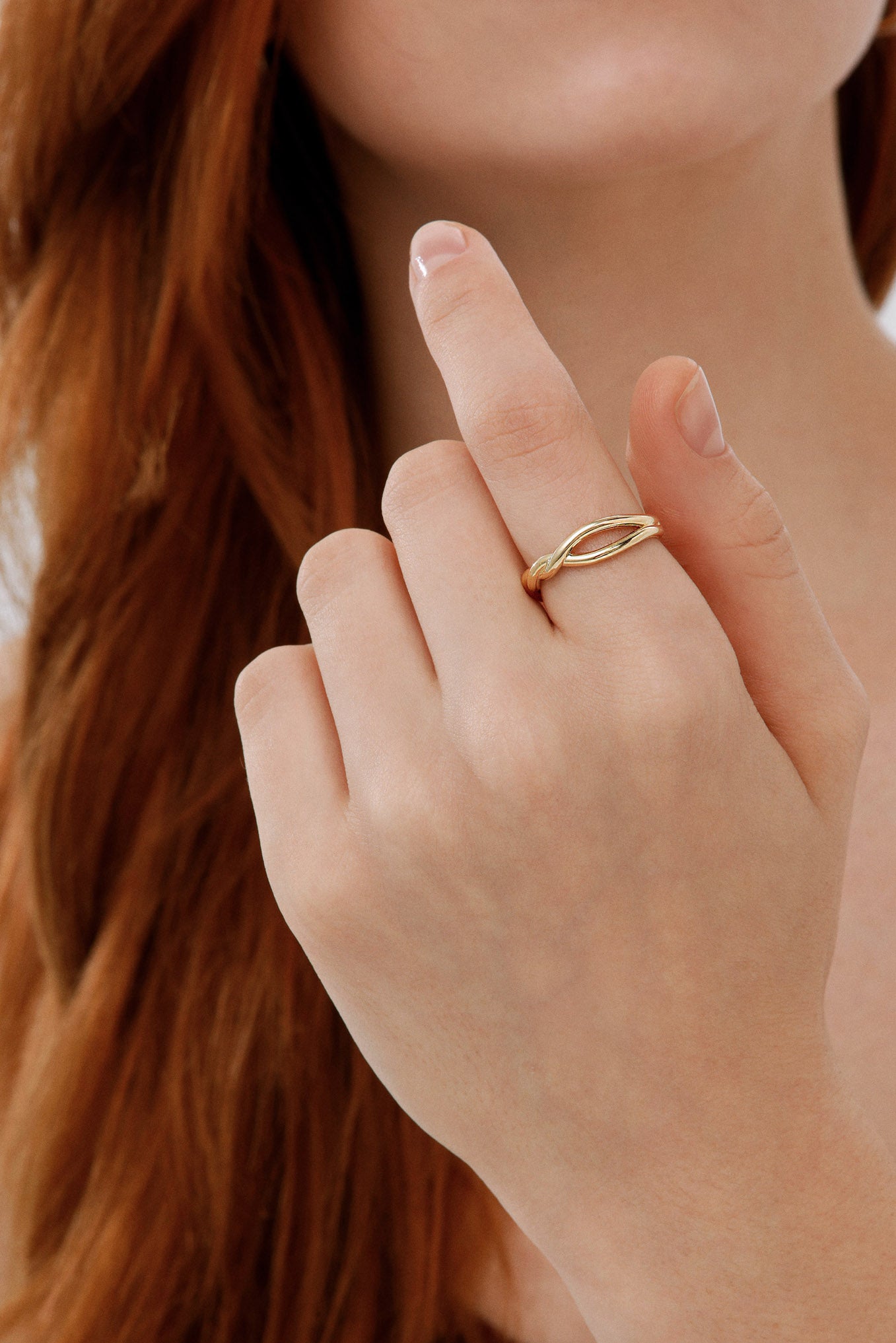 Minimal Burgu Tasarım Yüzük