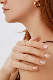 Beyaz Taşlı Minimal Yüzük