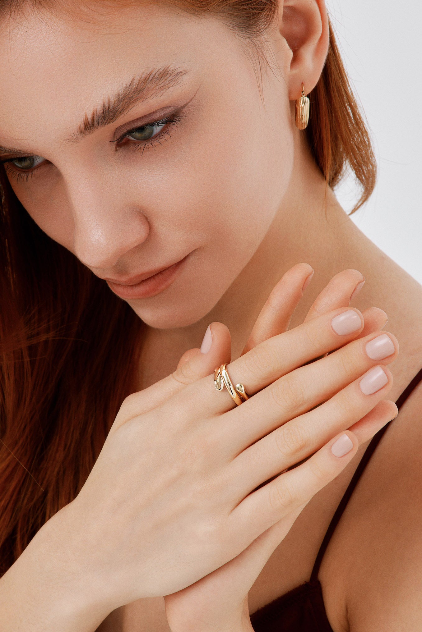 Asimetrik Kavisli Modern Yüzük