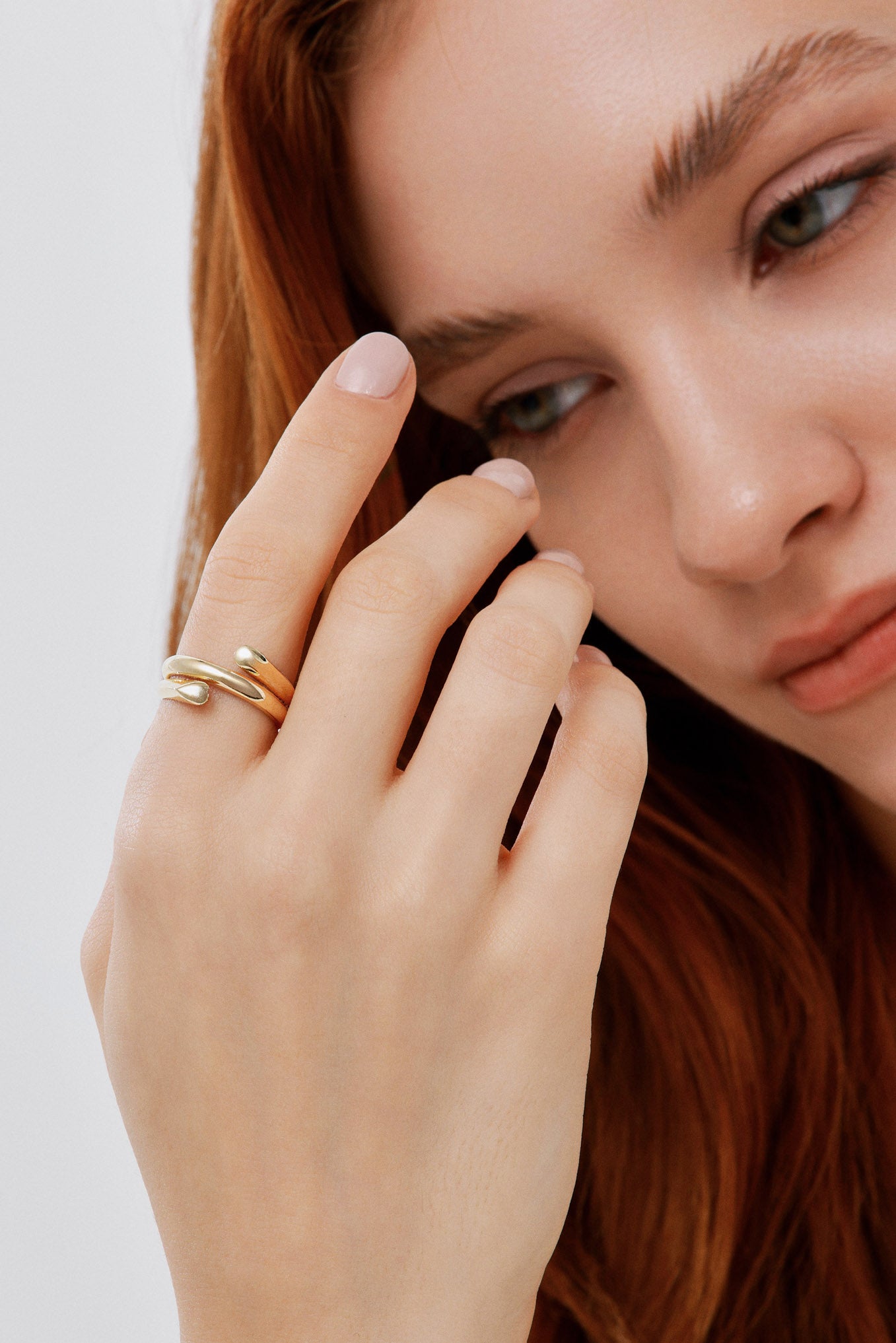 Asimetrik Kavisli Modern Yüzük