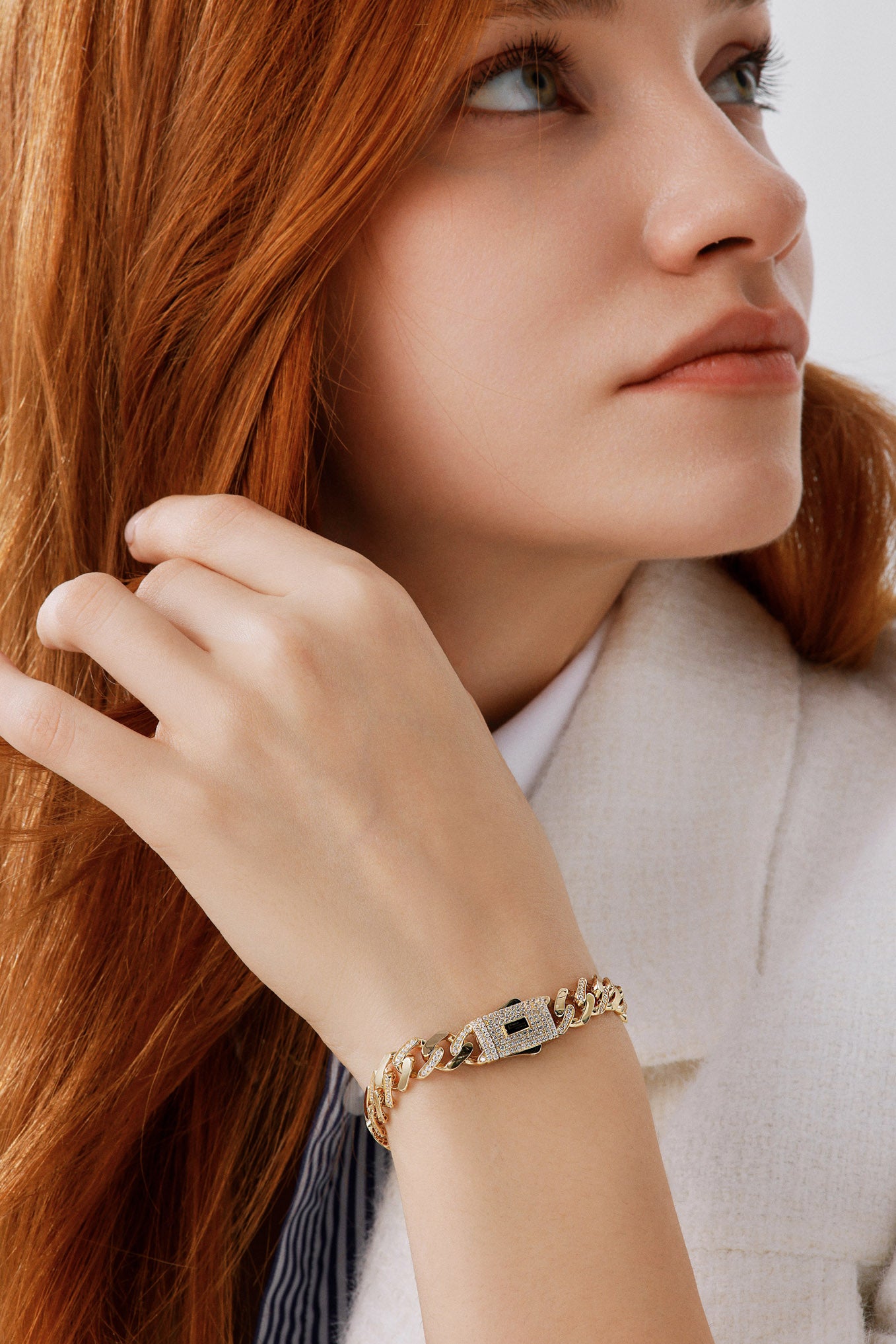 Zincir Taşlı Lüks Bileklik