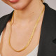 Knitted Straw Chain Necklace