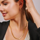 Emma  Double Row Stone Tights Hoops Earrings