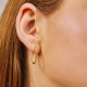 Sophia Diamond Cut Oval Hoops Earrings