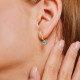 Ava Round Hoops Earrings
