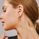 Olivia Oval Hoops Earrings