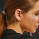 Olivia Sharp Edged Hoops Earrings